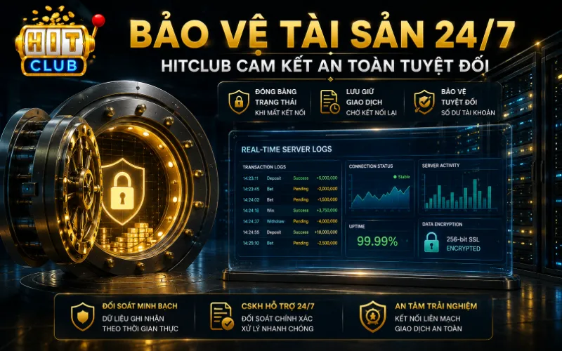Chính sách bảo vệ tài sản và đối soát server logs Hitclub