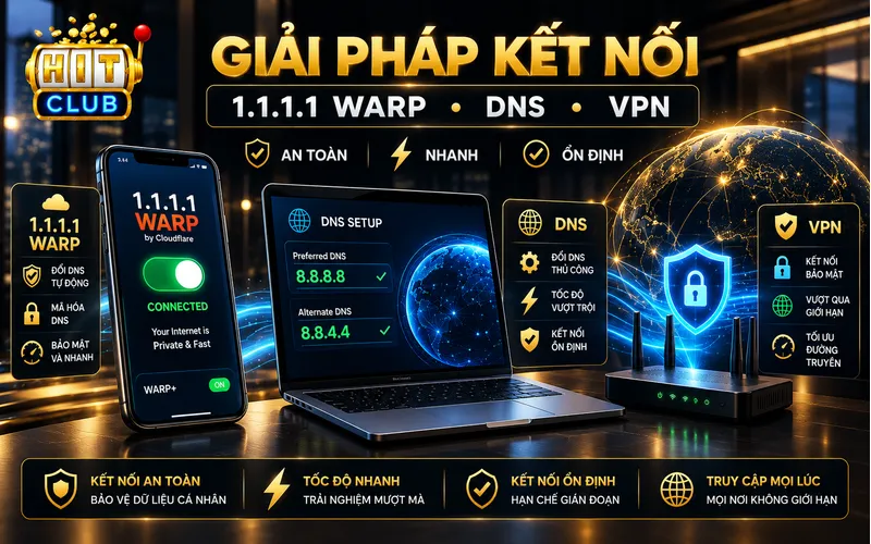 Hướng dẫn đổi DNS 1.1.1.1 và VPN khắc phục lỗi truy cập