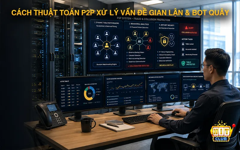 Cách thuật toán P2P xử lý vấn đề gian lận và bot quây