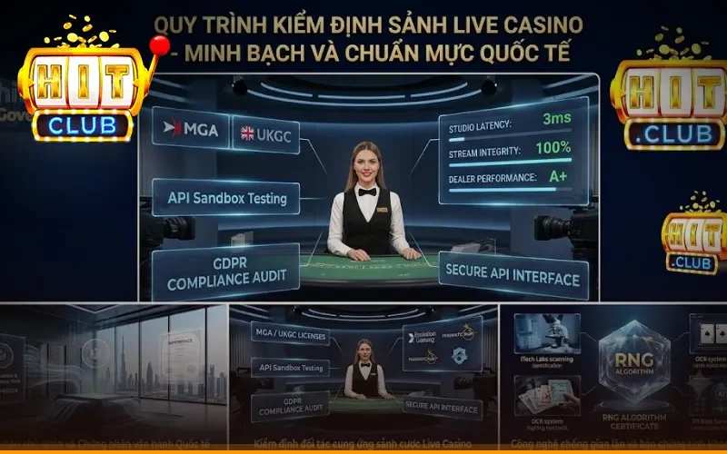 Kiểm định đối tác cung ứng sảnh cược Live Casino