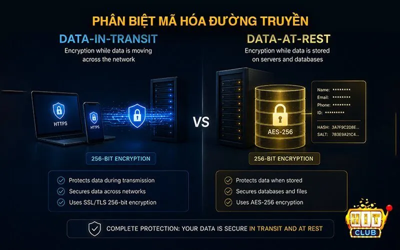 Phân biệt mã hóa đường truyền (SSL) và mã hóa lưu trữ dữ liệu