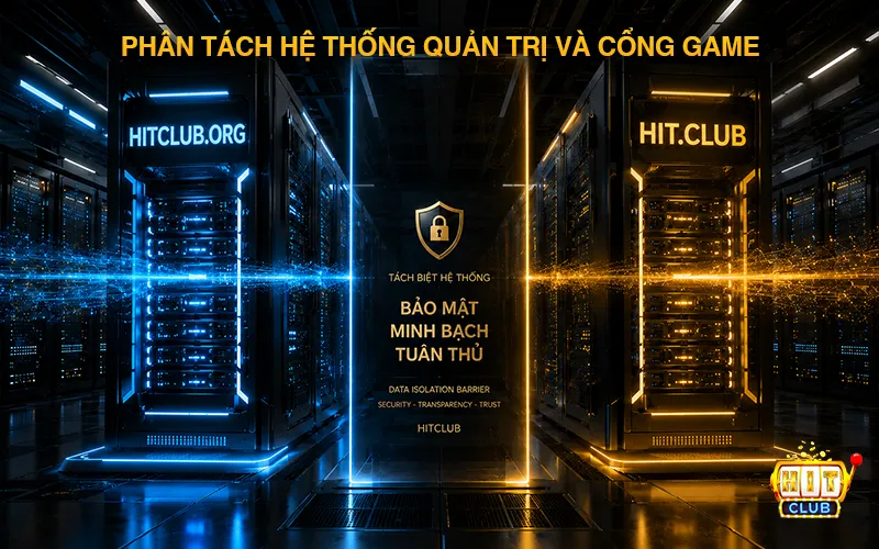 Phân tách vai trò giữa hệ thống quản trị hitclub
