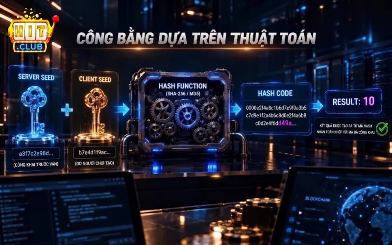 Cơ chế provably fair trên nền tảng Hitclub đảm bảo sự minh bạch 