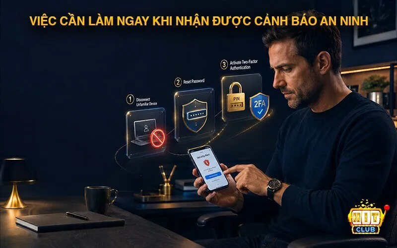 Việc cần làm ngay khi nhận được cảnh báo an ninh