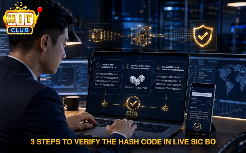 Live Sic Bo Regulations At Hitclub 3-step guide to verifying hash codes according to strict live Sic Bo regulations
