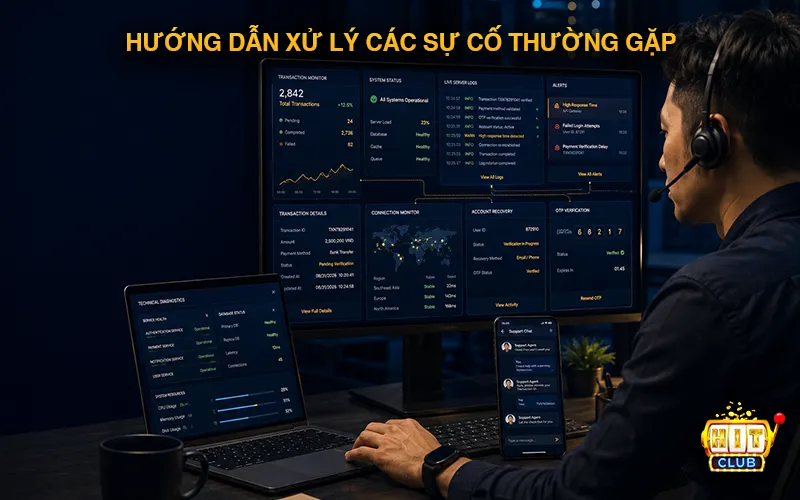 Hướng dẫn sự cố thường gặp tại Hitclub