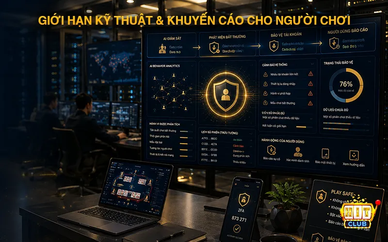 Hệ Thống Phần Mềm Chống Hack/Chống Quây Tại Hitclub Giới hạn kỹ thuật & Khuyến cáo cho người chơi
