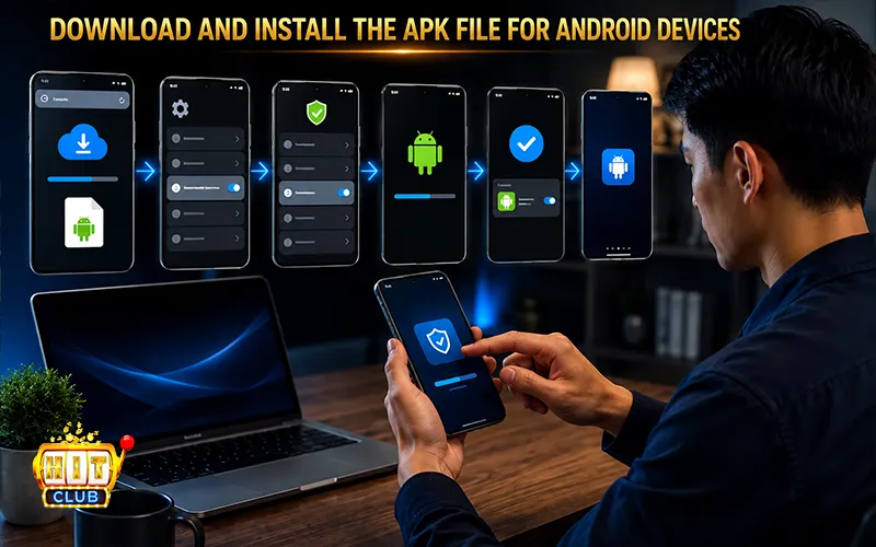 Hitclub app download and APK file installation process