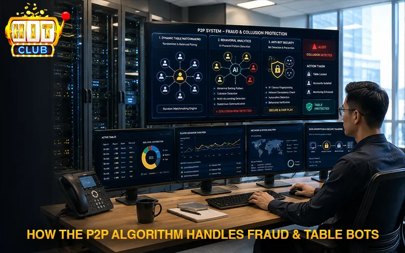 How the P2P algorithm handles fraud and bot swarming issues