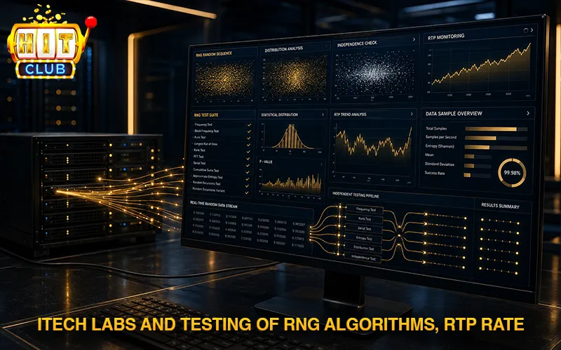 iTech Labs & GLI Certificates Licensed at Hitclub iTech Labs and RNG algorithm & RTP rate testing
