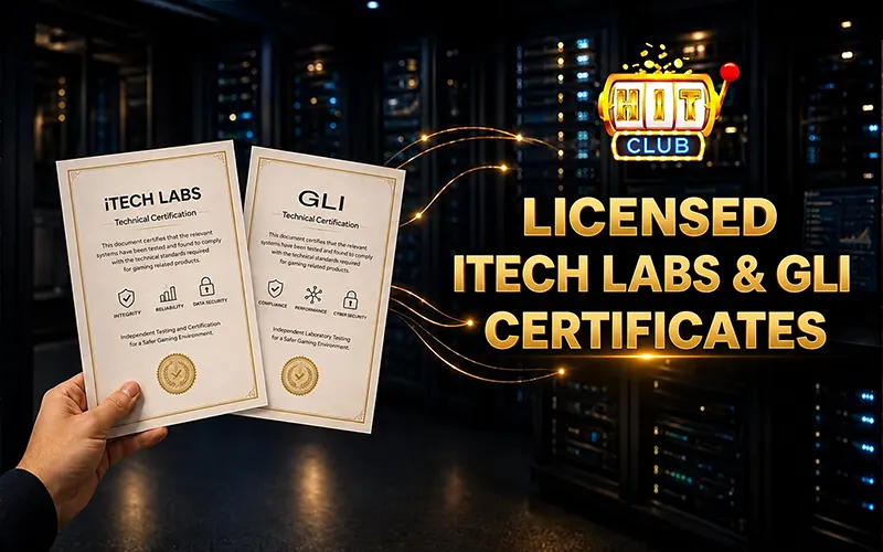 iTech Labs & GLI Certificates Licensed at Hitclub