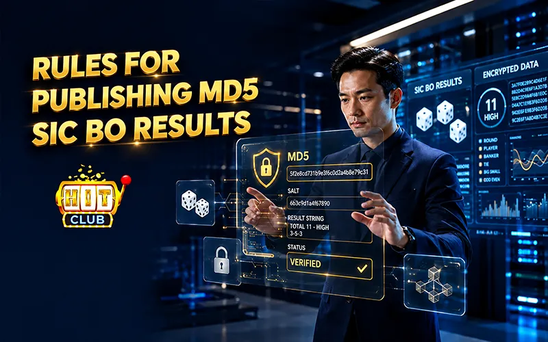 MD5 Sic Bo Result Announcement Rules At Hitclub