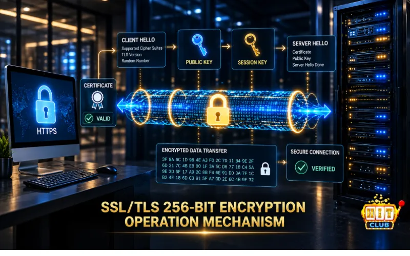 Operational mechanics of 256-bit ssl encryption technology in data transmission