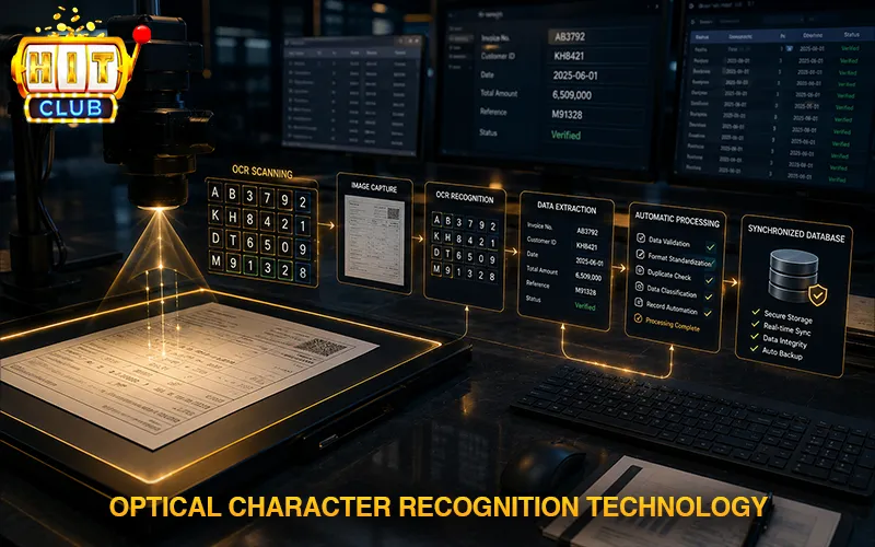 Live Xoc Dia Technology Applied at Hitclub Optical character recognition (ocr) technology and data automation