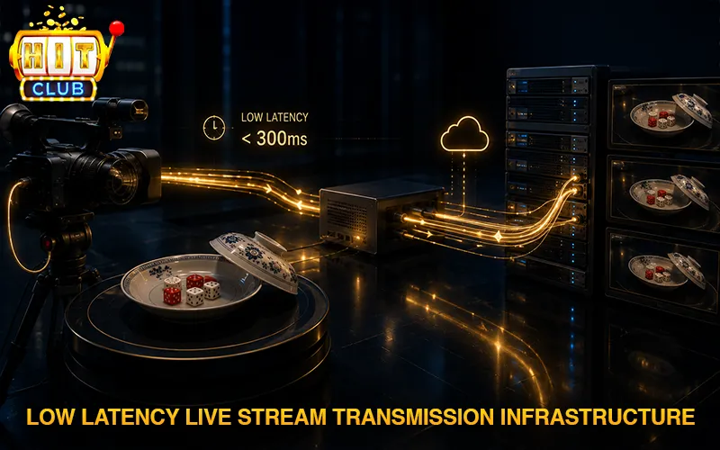 Live Xoc Dia Technology Applied at Hitclub Sub-second latency live stream transmission infrastructure