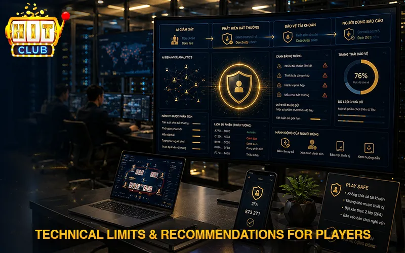 Technical limitations & recommendations for players