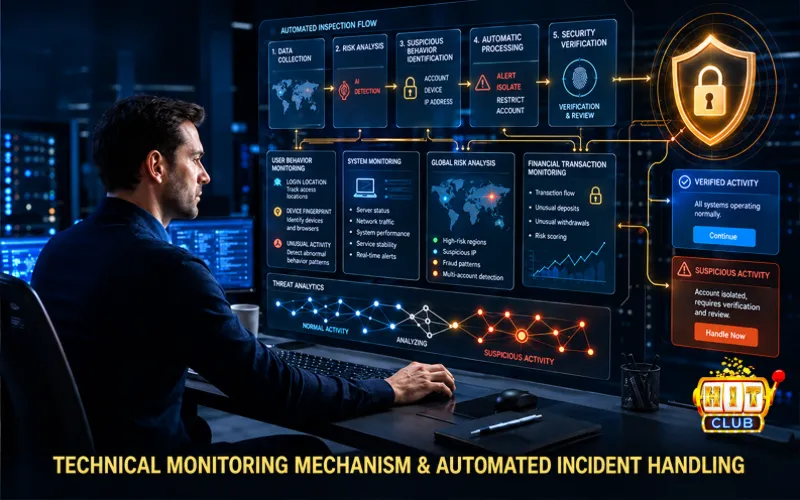 Technical monitoring mechanism & automated incident handling