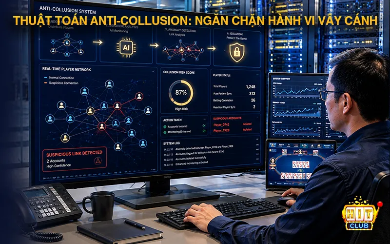Hệ Thống Phần Mềm Chống Hack/Chống Quây Tại Hitclub Thuật toán Anti-Collusion trong hệ thống phần mềm chống hack/chống quây